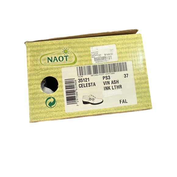 NAOT Celesta Shoes Contrasting Leathers Gray Blue Comfort Israel EU 37 US 6-6.5 - Picture 8 of 10